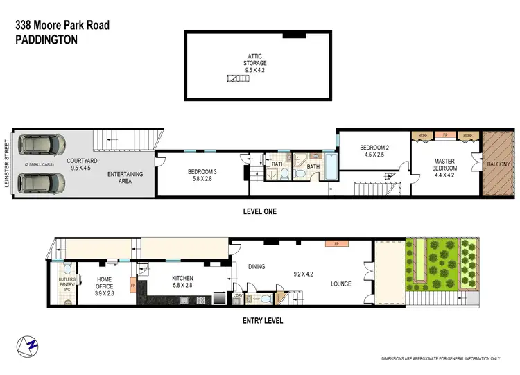 Floorplan of Homely house listing, 338 Moore Park Road, Paddington NSW 2021