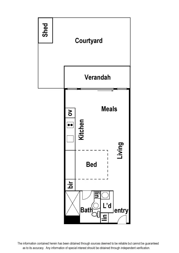 Floorplan of Homely studio listing, 30/4 Bik Lane, Fitzroy North VIC 3068