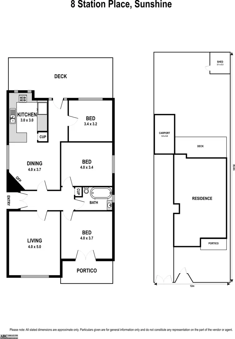 Floorplan of Homely house listing, 8 Station Place, Sunshine VIC 3020