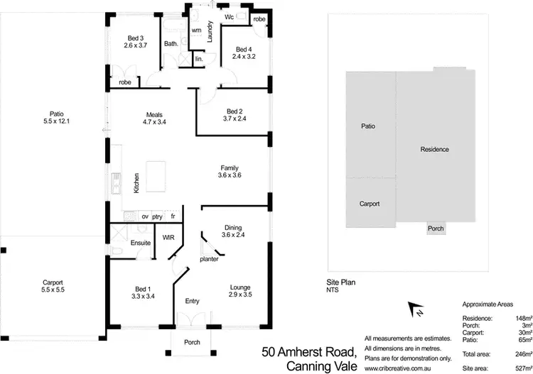 Floorplan of Homely house listing, 50 Amherst Road, Canning Vale WA 6155