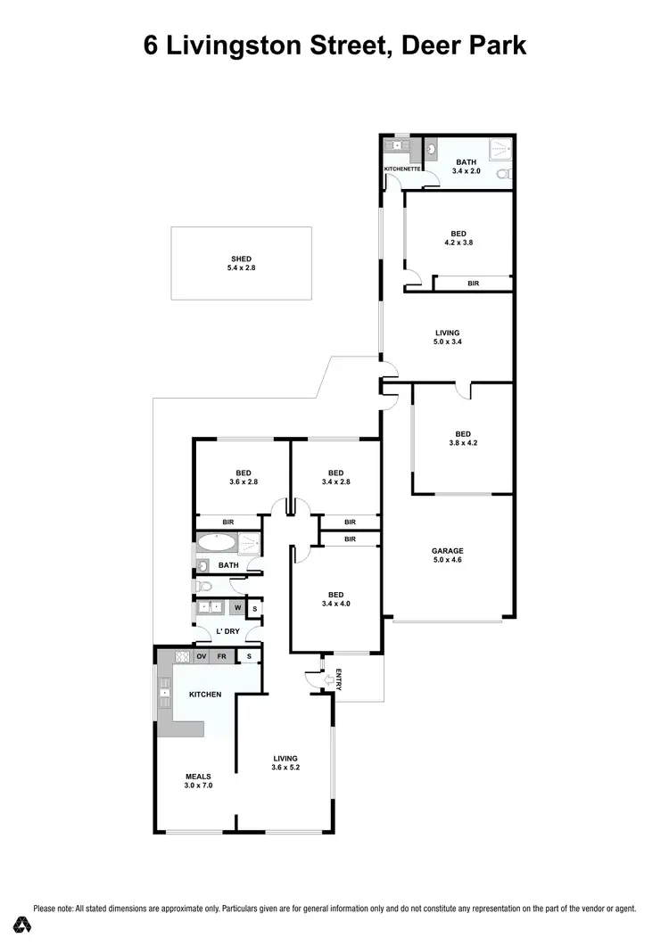 Floorplan of Homely house listing, 6 Livingston Street, Deer Park VIC 3023