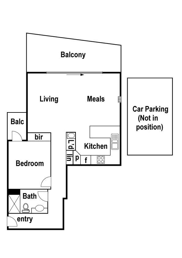 Floorplan of Homely apartment listing, 303/964 Mount Alexander Road, Essendon VIC 3040