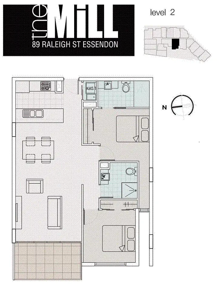 Floorplan of Homely apartment listing, 211/87-89 Raleigh Street, Essendon VIC 3040