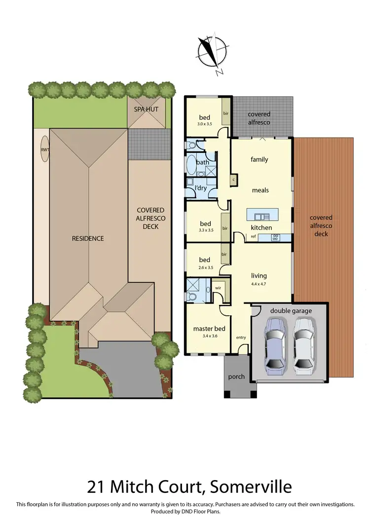Floorplan of Homely house listing, 21 Mitch Court, Somerville VIC 3912