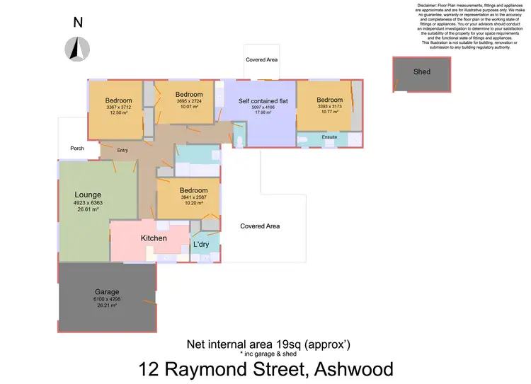 Floorplan of Homely house listing, 12 Raymond Street, Ashwood VIC 3147