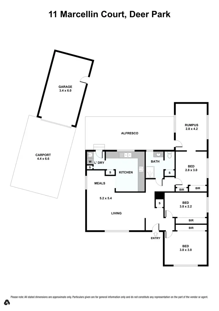 Floorplan of Homely house listing, 11 Marcellin Court, Deer Park VIC 3023