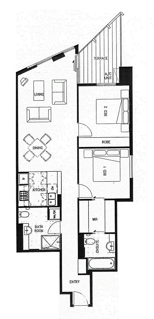 Floorplan of Homely apartment listing, 301/533 Mount Alexander Road, Moonee Ponds VIC 3039