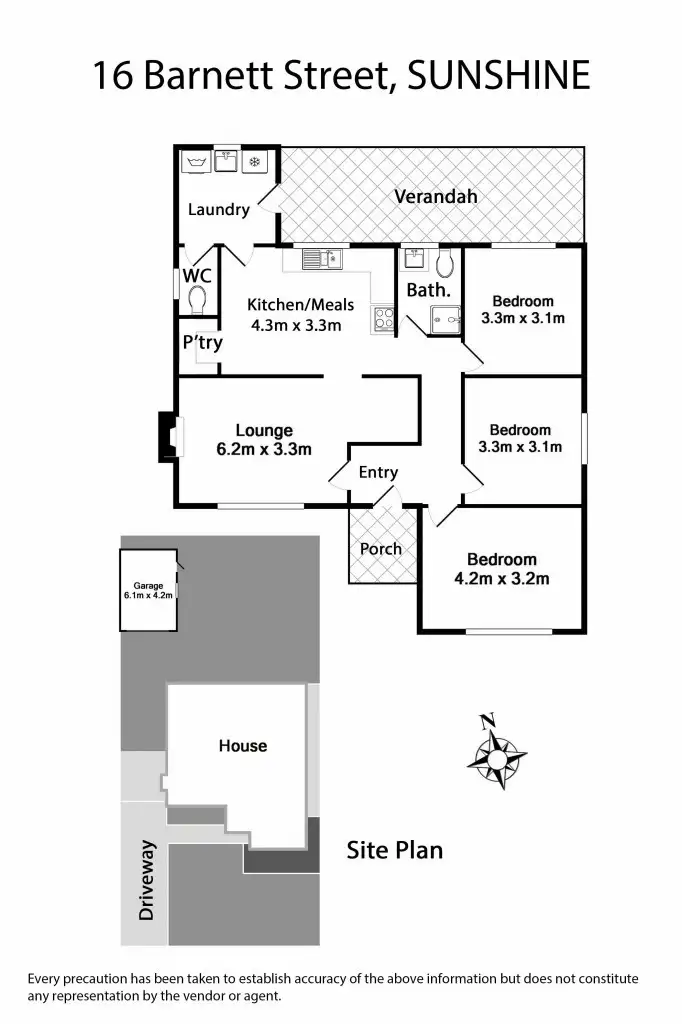 Floorplan of Homely house listing, 16-18 Barnett Street, Sunshine VIC 3020