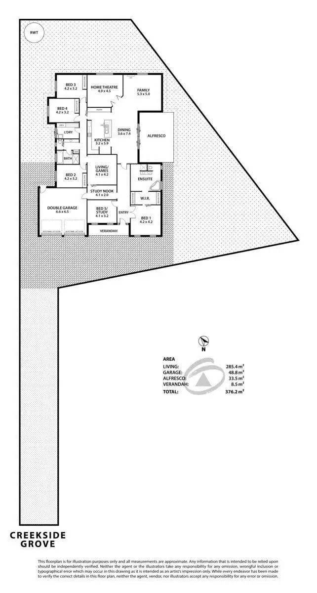 Floorplan of Homely house listing, 10 Creekside Grove, Mount Barker SA 5251