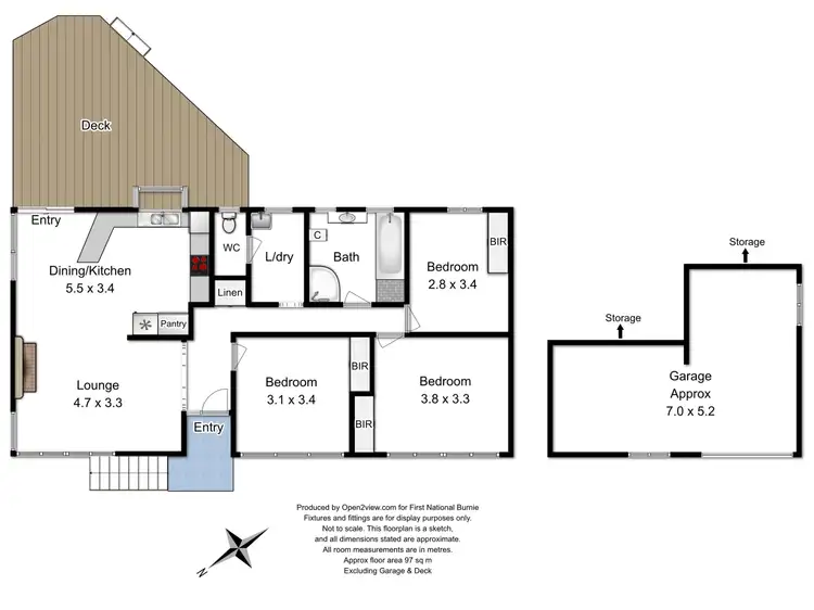 Floorplan of Homely house listing, 37 Grandview Avenue, Park Grove TAS 7320