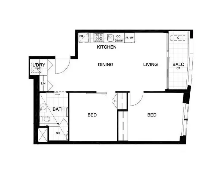 Floorplan of Homely apartment listing, 3611/35 Queensbridge Street, Southbank VIC 3006
