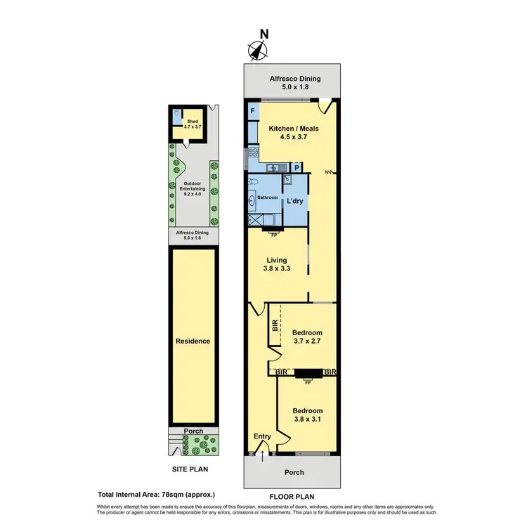 Floorplan of Homely house listing, 48 Tennyson Street, Kensington VIC 3031