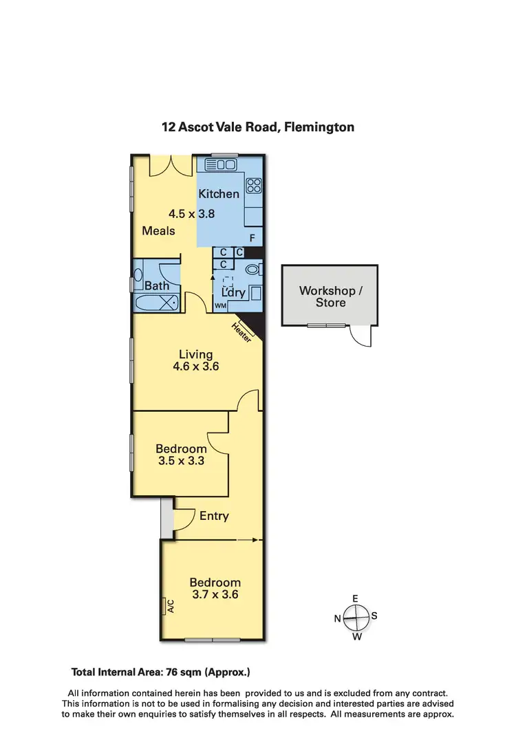 Floorplan of Homely house listing, 12 Ascot Vale Road, Flemington VIC 3031