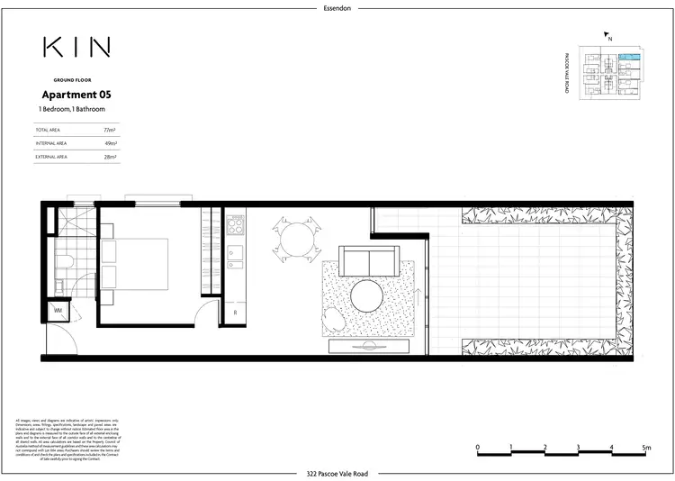 Floorplan of Homely apartment listing, G.05/324 Pascoe Vale Road, Essendon VIC 3040