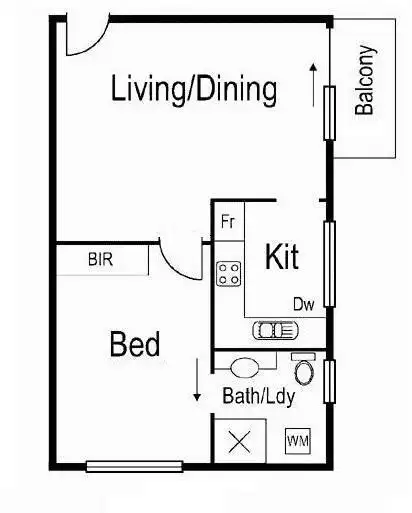 Floorplan of Homely apartment listing, 12/56 Nicholson Street, Essendon VIC 3040
