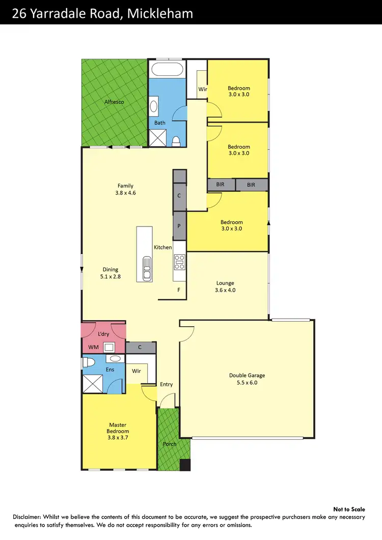 Floorplan of Homely house listing, 36 Yarradale Drive, Mickleham VIC 3064