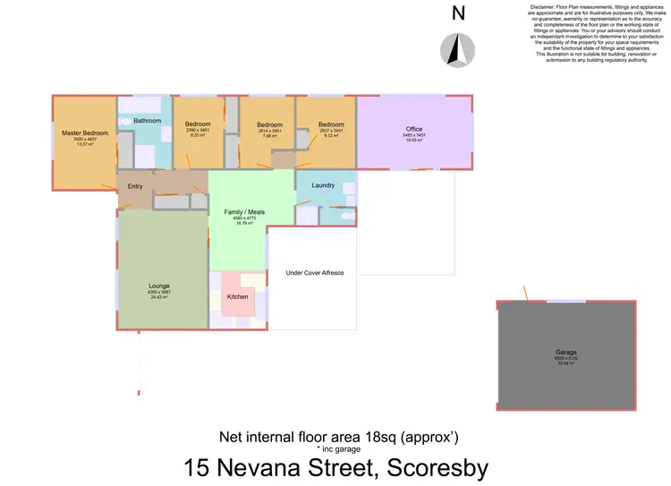 Floorplan of Homely house listing, 15 Nevana Street, Scoresby VIC 3179