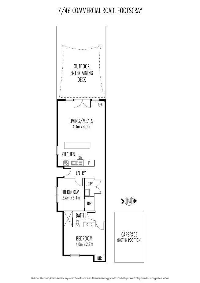 Floorplan of Homely house listing, 7/46 Commercial Road, Footscray VIC 3011