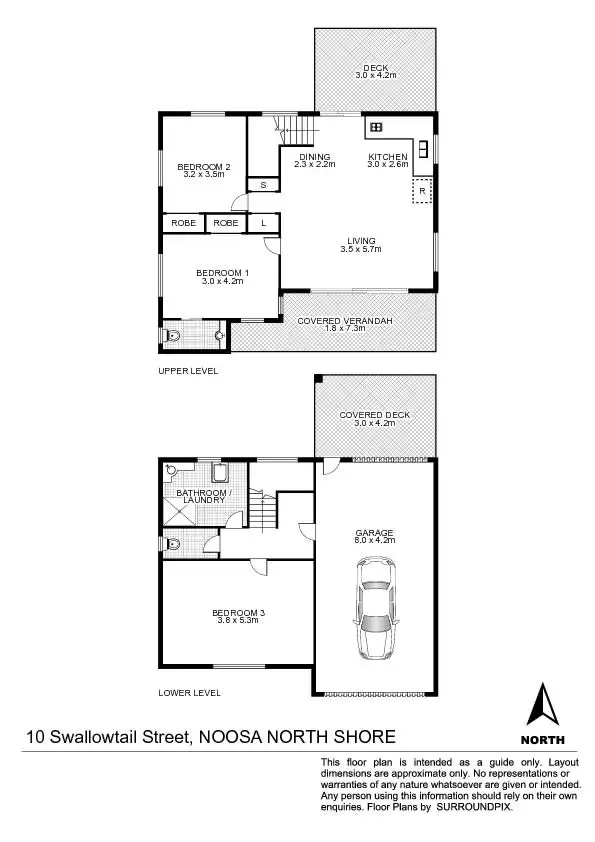 Floorplan of Homely house listing, 10 Swallowtail Street, Noosa North Shore QLD 4565