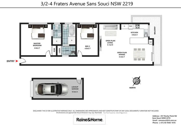 Floorplan of Homely unit listing, 3/2-4 Fraters Avenue, Sans Souci NSW 2219