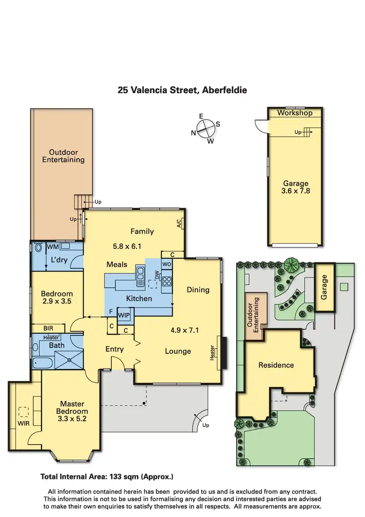 Floorplan of Homely house listing, 25 Valencia Street, Aberfeldie VIC 3040