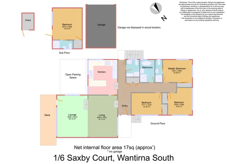 Floorplan of Homely house listing, 1/6 Saxby Court, Wantirna South VIC 3152
