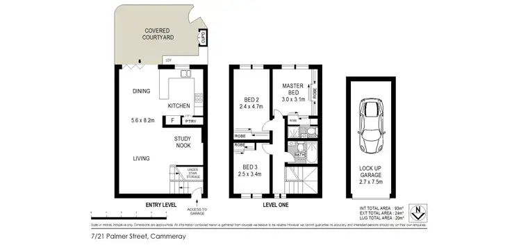 Floorplan of Homely townhouse listing, 7/21 Palmer Street, Cammeray NSW 2062