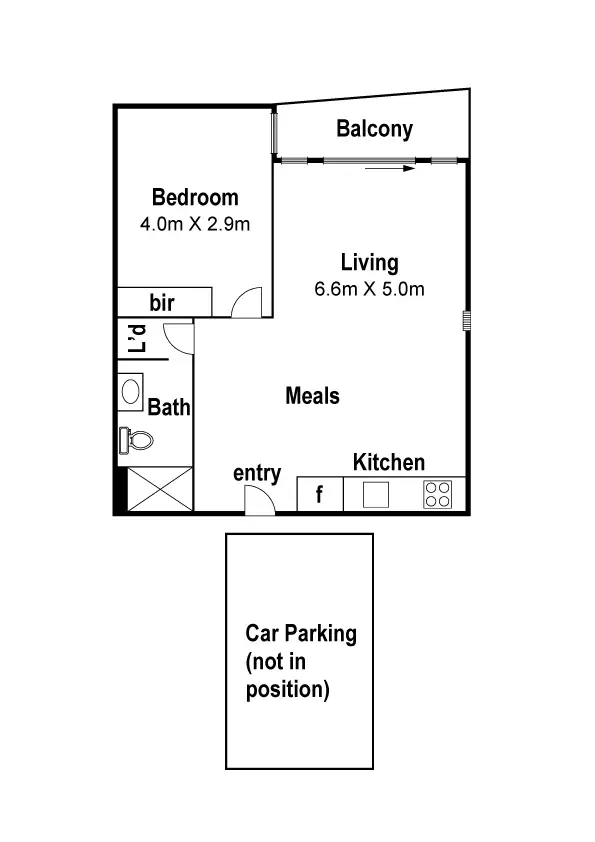 Floorplan of Homely apartment listing, 710/240 Barkly Street, Footscray VIC 3011