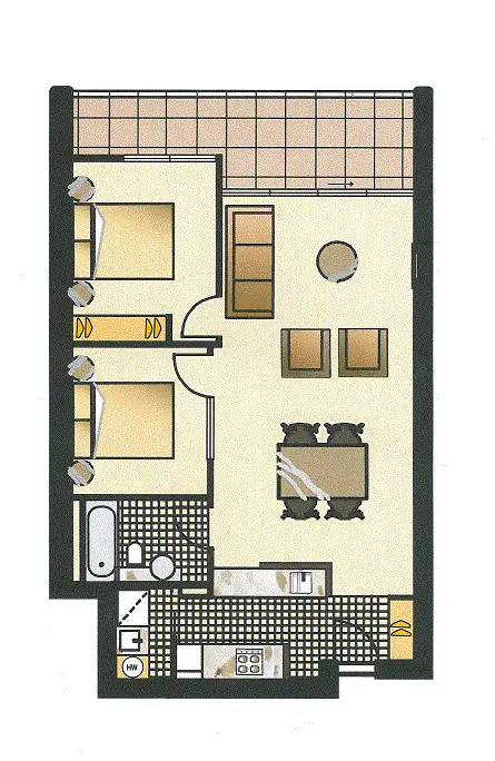 Floorplan of Homely apartment listing, 25/68 Mount Alexander Road, Travancore VIC 3032