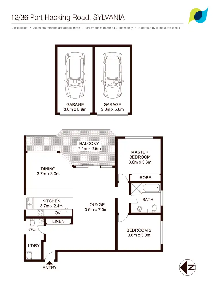 Floorplan of Homely apartment listing, 12/36 Port Hacking Road, Sylvania NSW 2224