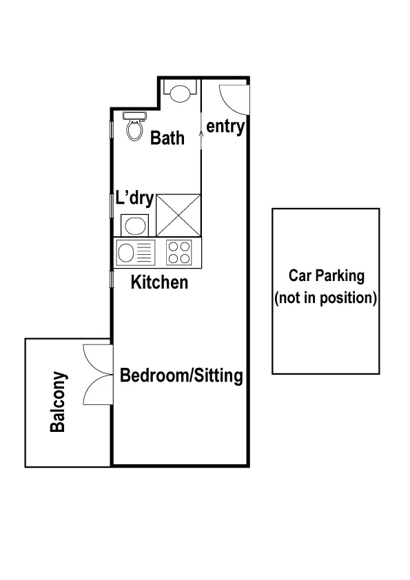 Floorplan of Homely apartment listing, 307/7 Ordnance Res, Maribyrnong VIC 3032