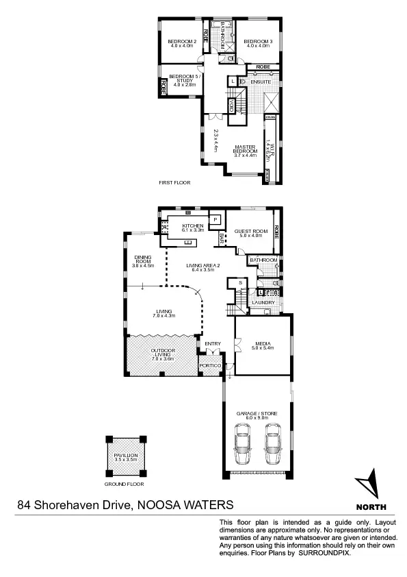 Floorplan of Homely house listing, 84 SHOREHAVEN DRIVE, Noosa Waters QLD 4566
