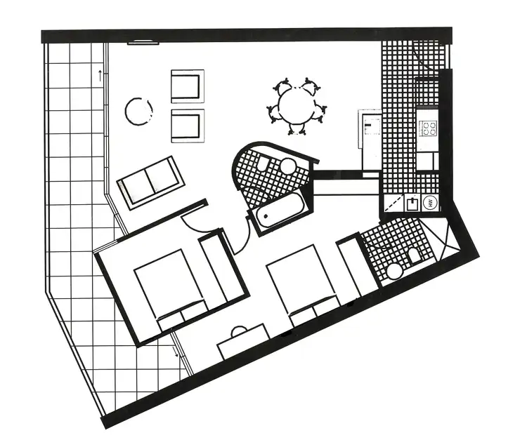 Floorplan of Homely apartment listing, 4.01/66 Mount Alexander Road, Travancore VIC 3032