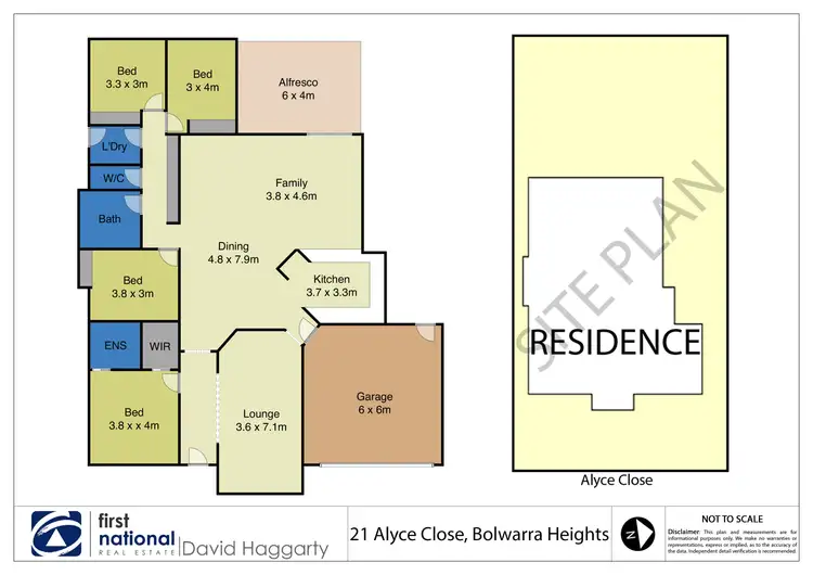 Floorplan of Homely house listing, 21 Alyce Close, Bolwarra Heights NSW 2320