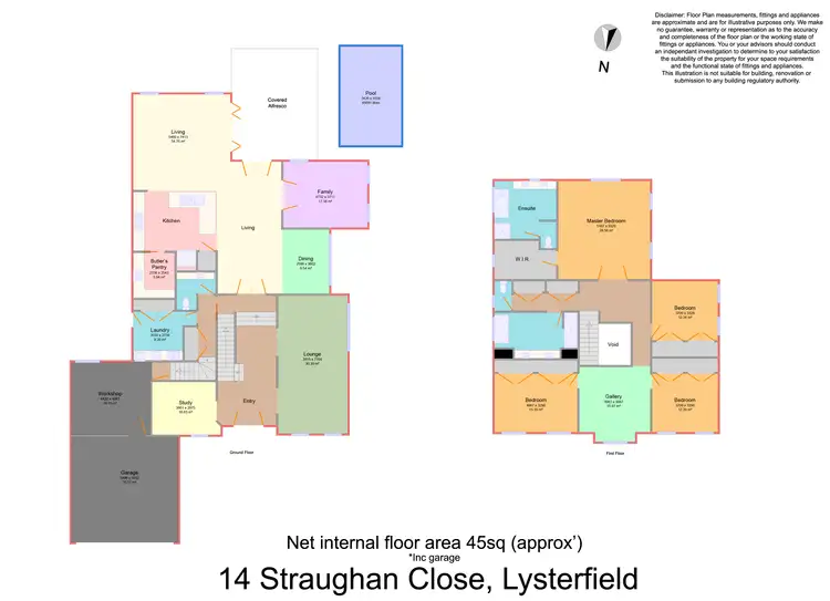 Floorplan of Homely house listing, 14 Straughan Close, Lysterfield VIC 3156