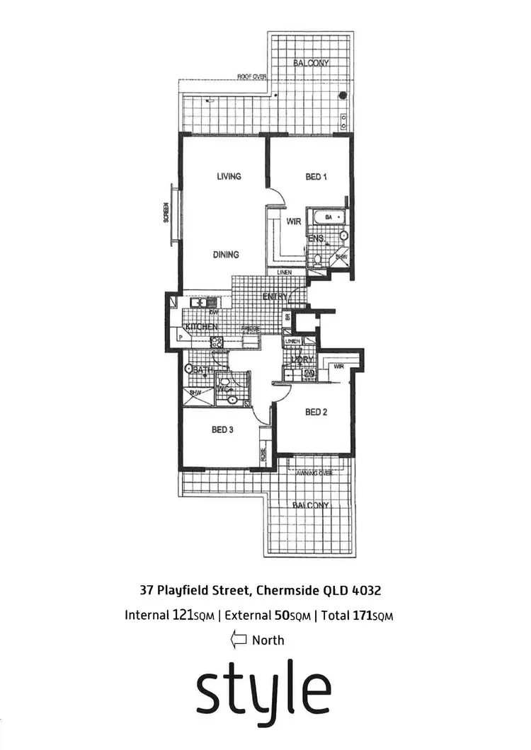 Floorplan of Homely apartment listing, 60/37 Playfield Street, Chermside QLD 4032