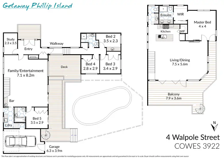 Floorplan of Homely house listing, 4 Walpole Street, Cowes VIC 3922