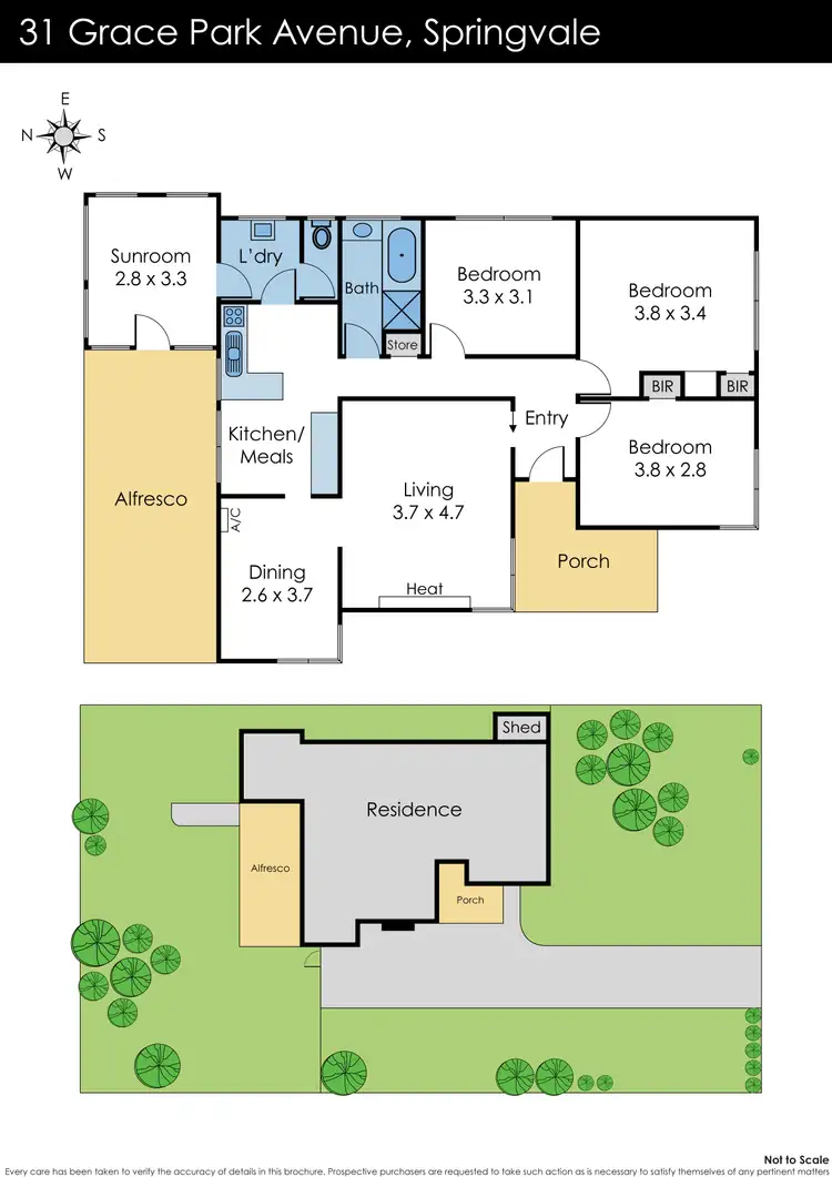 Floorplan of Homely house listing, 31 Grace Park Avenue, Springvale VIC 3171