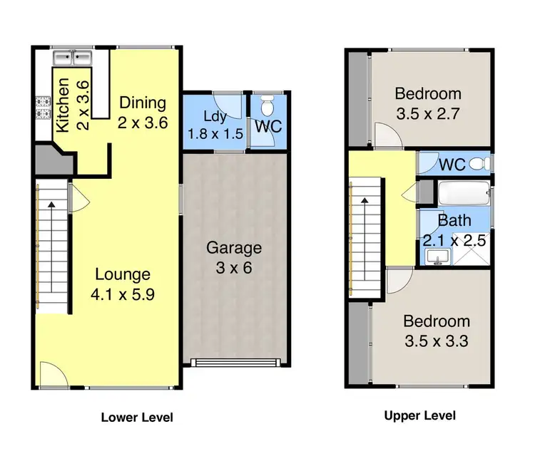 Floorplan of Homely townhouse listing, 4/212 Denison Street, Broadmeadow NSW 2292