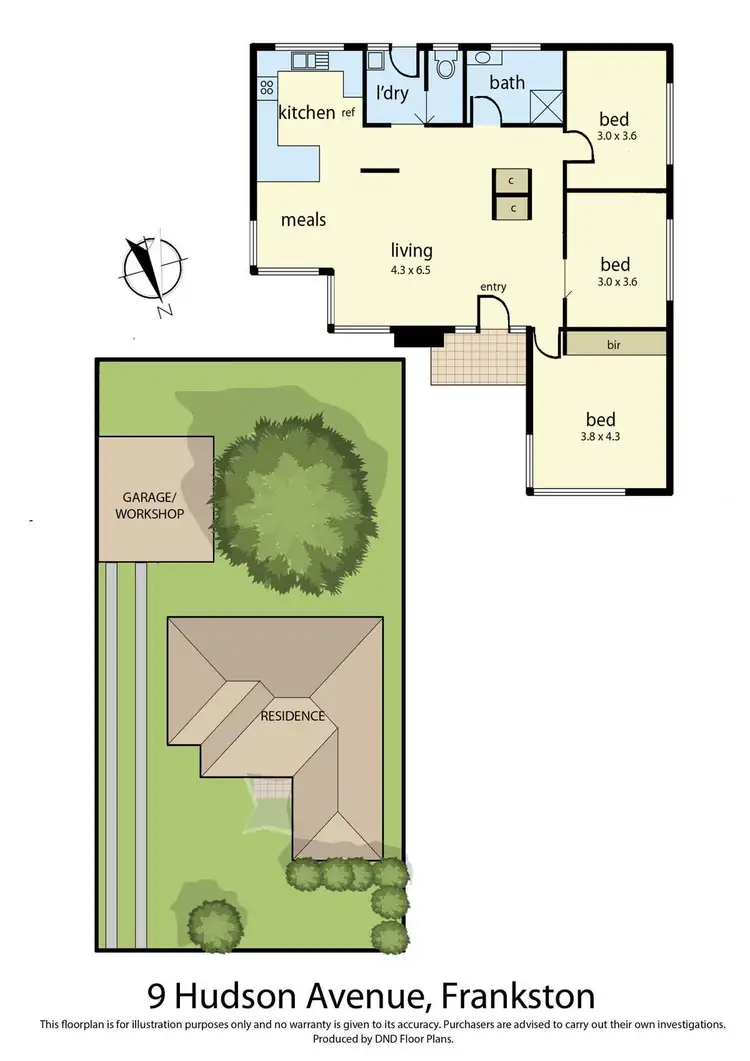 Floorplan of Homely house listing, 9 Hudson Avenue, Frankston VIC 3199