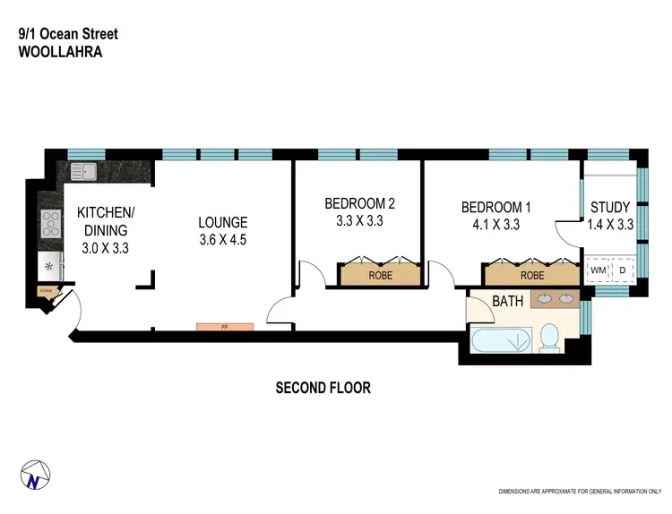Floorplan of Homely apartment listing, 9/1 Ocean Street, Woollahra NSW 2025