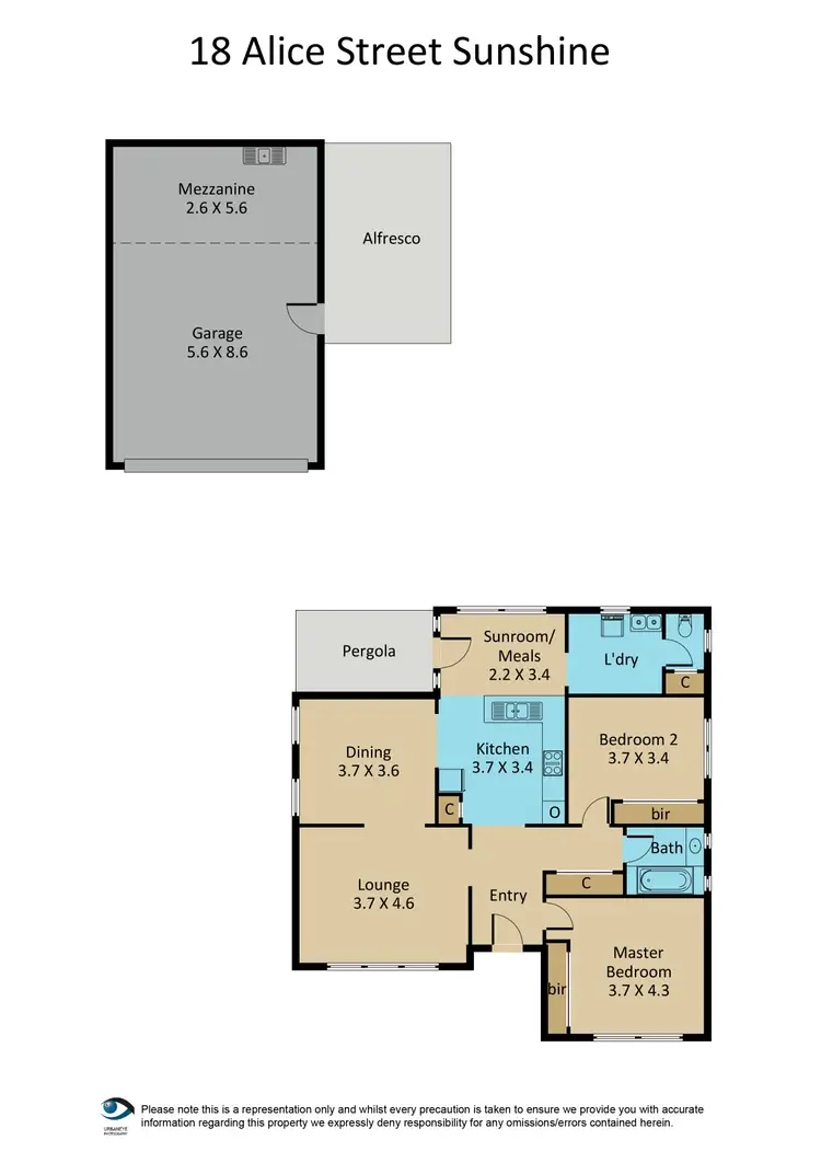 Floorplan of Homely house listing, 18 Alice Street, Sunshine VIC 3020