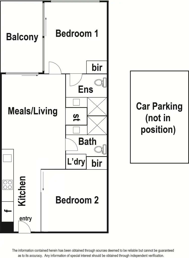 Floorplan of Homely apartment listing, M11/110 Keilor Road, Essendon VIC 3040