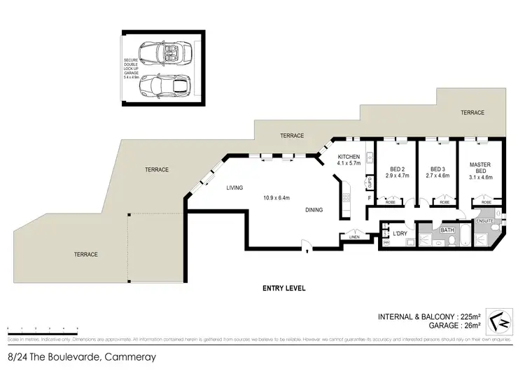 Floorplan of Homely apartment listing, 8/24-26 The Boulevarde, Cammeray NSW 2062