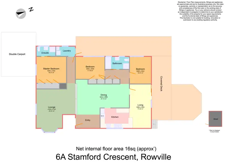 Floorplan of Homely house listing, 6A Stamford Crescent, Rowville VIC 3178