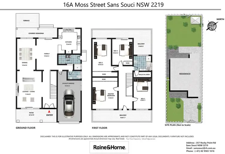 Floorplan of Homely house listing, 16A Moss Street, Sans Souci NSW 2219
