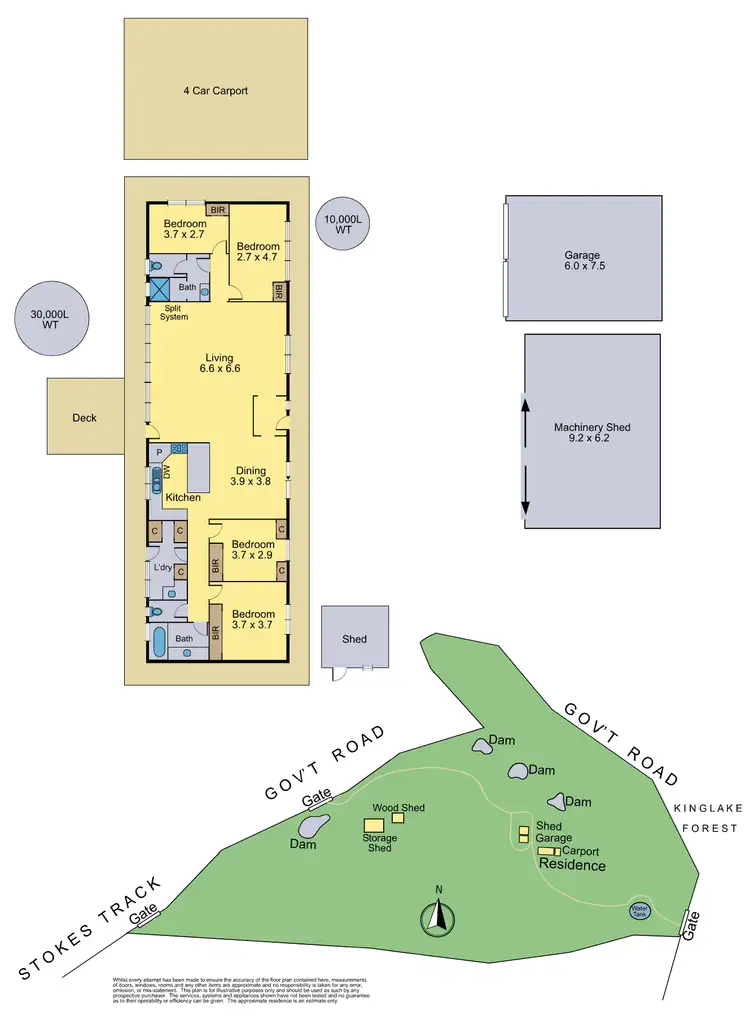 Floorplan of Homely house listing, 180 Stokes Track, Upper Plenty VIC 3756