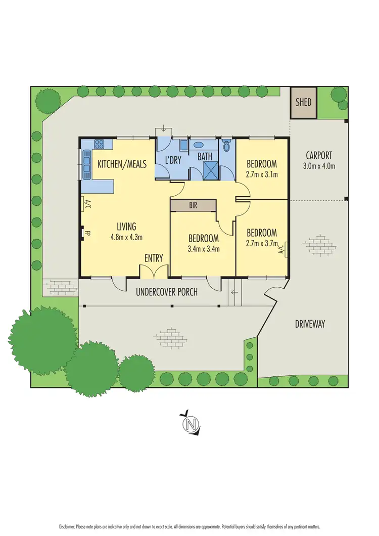 Floorplan of Homely unit listing, 2/4 Lawrence Avenue, Aspendale VIC 3195