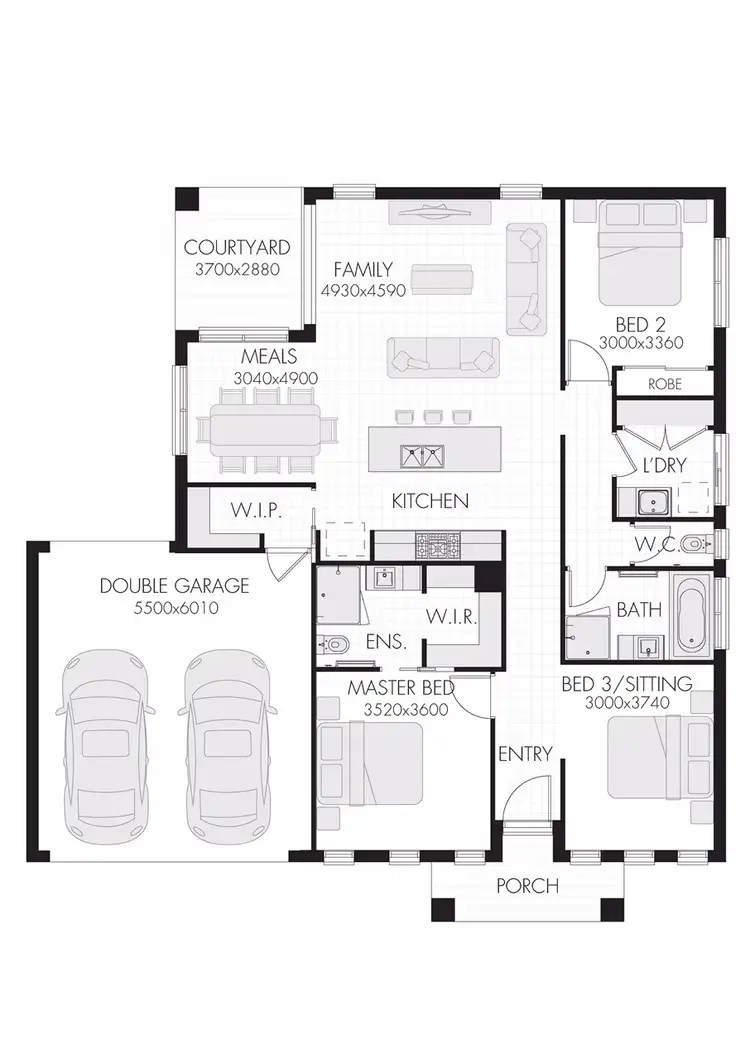 Floorplan of Homely townhouse listing, 194 GRAHAM STREET, Wonthaggi VIC 3995