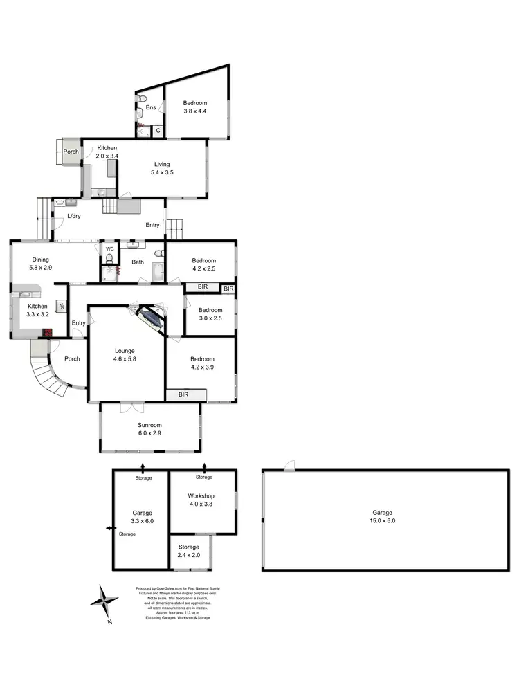 Floorplan of Homely house listing, 14-16 Malunna Crescent, Parklands TAS 7320